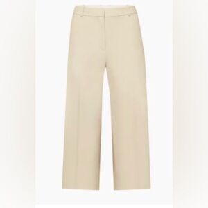 EUC - worn once - Aritzia Babaton CROPPED agency pants - size 0 - Colour - Cream